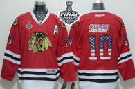 Chicago Blackhawks -10 Patrick Sharp Red USA Flag Fashion 2015 Stanley Cup Stitched NHL Jersey