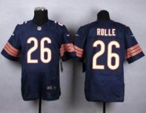 Nike Chicago Bears -26 Antrel Rolle Navy Blue Team Color Stitched NFL Elite Jersey