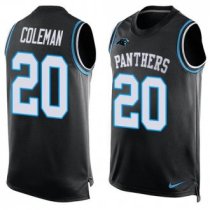 Nike Panthers -20 Kurt Coleman Black Team Color Stitched NFL Limited Tank Top Jersey