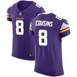 Nike Vikings -8 Kirk Cousins Purple Team Color Stitched NFL Vapor Untouchable Elite Jersey