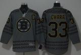 Boston Bruins -33 Zdeno Chara Charcoal Cross Check Fashion Stitched NHL Jersey