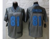 NEW Detroit Lions -81 Johnson Grey Jerseys(Vapor Elite)