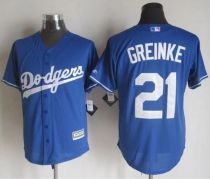 Los Angeles Dodgers -21 Zack Greinke Blue New Cool Base Stitched MLB Jersey