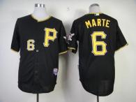 Pittsburgh Pirates #6 Starling Marte Black Cool Base Stitched MLB Jersey