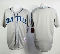 Seattle Mariners Blank Grey Cool Base Stitched MLB Jersey