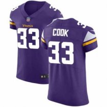 Nike Vikings -33 Dalvin Cook Purple Team Color Stitched NFL Vapor Untouchable Elite Jersey