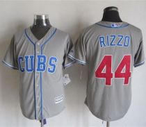 Chicago Cubs -44 Anthony Rizzo Grey Alternate Road New Cool Base Stitched MLB Jersey