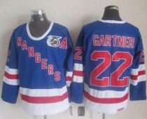 New York Rangers -22 Mike Gartner Blue CCM 75TH Stitched NHL Jersey