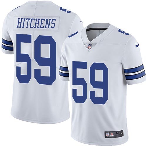 Nike Cowboys -59 Anthony Hitchens White Stitched NFL Vapor Untouchable Limited Jersey