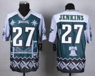 Nike Philadelphia Eagles #27 Malcolm Jenkins Midnight Green Men's Stitched NFL Elite Noble Fashion J