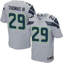Nike Seattle Seahawks #29 Earl Thomas III Grey Alternate Men‘s Stitched NFL Elite Jersey