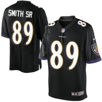 Nike Baltimore Ravens -89 Steve Smith Black Alternate NFL Limited Jersey(2014 New)