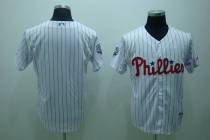 Philadelphia Phillies Blank Stitched White Red Strip MLB Jersey