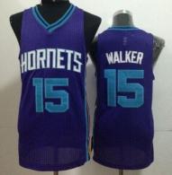 Revolution 30 Charlotte Hornets -15 Kemba Walker Purple Stitched NBA Jersey