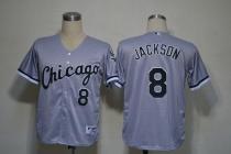 Chicago White Sox -8 Bo Jackson Grey Stitched MLB Jersey