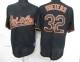 Baltimore Orioles #32 Matt Wieters Black Fashion Stitched MLB Jersey