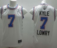 Toronto Raptors -7 Kyle Lowry White 2015 All Star Stitched NBA Jersey