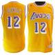 Los Angeles Lakers -12 Vlade Divac Yellow Throwback Stitched NBA Jersey
