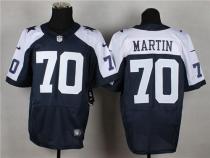 Nike Dallas Cowboys #70 Zack Martin Navy Blue Thanksgiving Throwback Men's Stitched NFL Elite Jersey