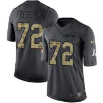 Dallas Cowboys -72 Travis Frederick Nike Anthracite 2016 Salute to Service Jersey