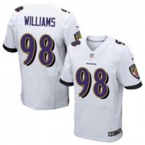 Nike Baltimore Ravens -98 Brandon Williams White Stitched NFL New Elite Jersey
