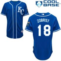 Kansas City Royals -18 Ben Zobrist Blue Alternate 2 Cool Base Stitched MLB Jersey