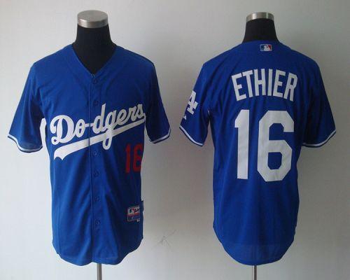 Los Angeles Dodgers -16 Andre Ethier Blue Cool Base Stitched MLB Jersey