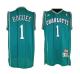 Charlotte Hornets -1 Muggsy Bogues Green Charlotte Hornets Stitched NBA Jersey