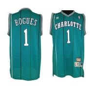 Charlotte Hornets -1 Muggsy Bogues Green Charlotte Hornets Stitched NBA Jersey