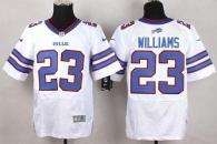 Nike Bills -23 Aaron Williams White Men's Stitched NFL New Elite Jersey