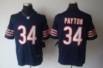Nike Bears -34 Walter Payton Navy Blue Team Color Stitched NFL Limited Jersey