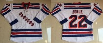 New York Rangers -22 Dan Boyle White Stitched NHL Jersey