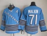 Pittsburgh Penguins -71 Evgeni Malkin Light Blue CCM Throwback Stitched NHL Jersey