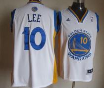 Golden State Warriors -10 David Lee White Stitched NBA Jersey
