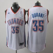 Oklahoma City Thunder #35 Kevin Durant White Stitched Youth NBA Jersey