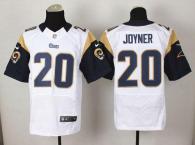Nike St Louis Rams -20 Lamarcus Joyner White Men's Stitched NFL Elite Jersey