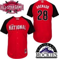 Colorado Rockies -28 Nolan Arenado Red 2015 All-Star National League Stitched MLB Jersey