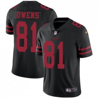 Nike 49ers -81 Terrell Owens Black Alternate Stitched NFL Vapor Untouchable Limited Jersey