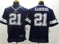 Nike Dallas Cowboys #21 Deion Sanders Navy Blue Team Color Men's Stitched NFL Elite Jersey