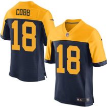 Nike Green Bay Packers #18 Randall Cobb Navy Blue Alternate Men's Stitched NFL New Elite Jersey