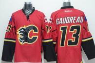 Calgary Flames -13 Johnny Gaudreau Red Stitched NHL Jersey