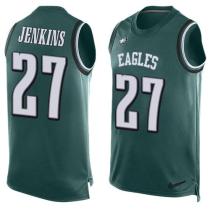 Nike Eagles -27 Malcolm Jenkins Midnight Green Team Color Stitched NFL Limited Tank Top Jersey