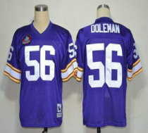 Mitchell And Ness Hall of Fame 2012 Vikings -56 Chris Doleman Purple Stitched Throwback NFL Jersey
