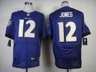 Nike Ravens -12 Jacoby Jones Purple Team Color Men's Stitched NFL New Elite Jersey