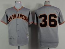 Mitchell And Ness 1962 San Francisco Giants #36 Gaylord Perry Grey Stitched MLB Jersey