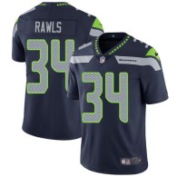 Nike Seahawks -34 Thomas Rawls Steel Blue Team Color Stitched NFL Vapor Untouchable Limited Jersey