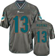 Nike Miami Dolphins #13 Dan Marino Grey Men‘s Stitched NFL Elite Vapor Jersey