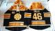 Boston Bruins -46 David Krejci Black Sawyer Hooded Sweatshirt Stitched NHL Jersey
