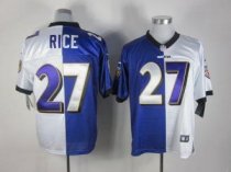 Nike Ravens -27 Ray Rice Purple White Stitched NFL Elite Split Jersey