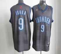 Oklahoma City Thunder -9 Serge Ibaka Black Rhythm Fashion Stitched NBA Jersey